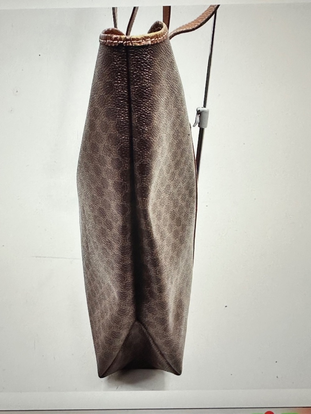 CELINE Macadam Pattern Large Tote Bag PVC Leather Brown - Picture 5 of 9